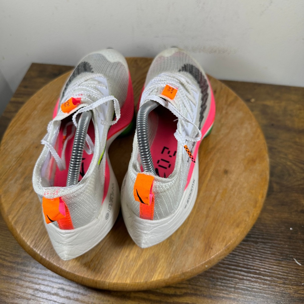 Nike Air Zoom Alphafly Next% Flyknit White Pink Orange DJ5456-100 Womens 8.5 - Picture 4 of 8
